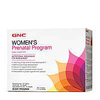 Пренатальный комплекс, Women's Prenatal Program, GNC, для женщин, 30-дневная программа