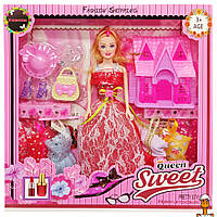 Детская кукла с нарядами "queen sweet", с аксессуарами, игрушка, от 3 лет, Bambi 313K44(Red)