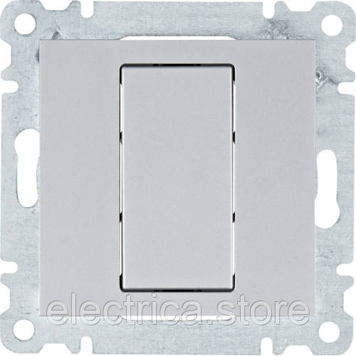 Заглушка Hager Lumina срібна WL7012, фото 1