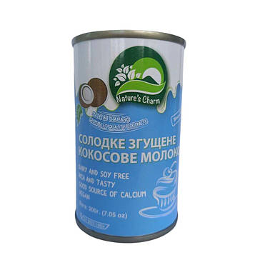 Кокосове згущене молоко на тростинному цукрі (200 г). VEGAN Код/Артикул 199