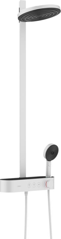 Душова система Hansgrohe Pulsify Showerpipe 260 2jet EcoSmart білий матовий (24241700), фото 1