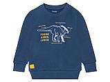 Дитячий синій джемпер світшот (начос) Lupilu на хлопчика 12-24 місяці - р.86-92, динозавр, фото 4