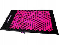 Масажний ортопедичний коврик килим для акупресури REA ACUPRESSURE MAT Рожевий