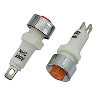 Панельний сигнальний індикатор NHC-10, 220V (жовтий)