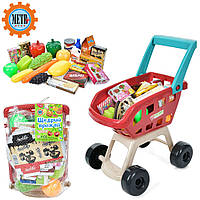 Іграшковий візок з продуктами для супермаркету 668-130C2
