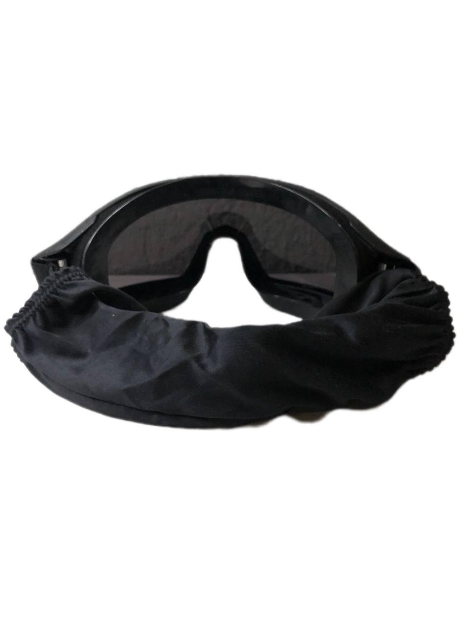 Очки тактические черные /защитная маска черные - фото 5 - id-p2179842838