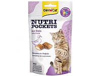 Лакомство для кошек GimCat Nutri Pockets Duck & Multivitamin с уткой и витаминами, 60 г