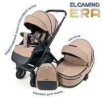Детская всесезонная коляска трансформер универсальная 2в1 ME 1100 Taupe Beige El Camino , бежевая
