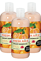 Крем-гель для душу Fresh Juice Мандарин і імбир 3 шт (1500 мл)