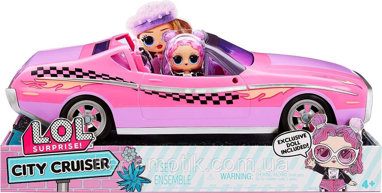 УЧЕНКА ЛОЛ Міський Кабріолет рожевий з лялькою LOL Surprise City Cruiser 591771