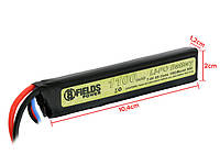 Аккумулятор Li-Po 1100mAh 7,4V 15/30C [8FIELDS] (для страйкбола) TS