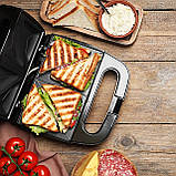 Електрична сендвічниця розміром 21.6 * 12.6 см, модель KM-6716., фото 7