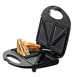 Електрична сендвічниця розміром 21.6 * 12.6 см, модель KM-6717, фото 4