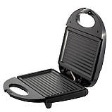 Гриль електричний міні 21.6*12.6см KM-6715, фото 2