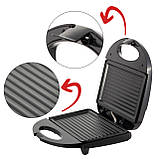 Гриль електричний міні 21.6*12.6см KM-6715, фото 5