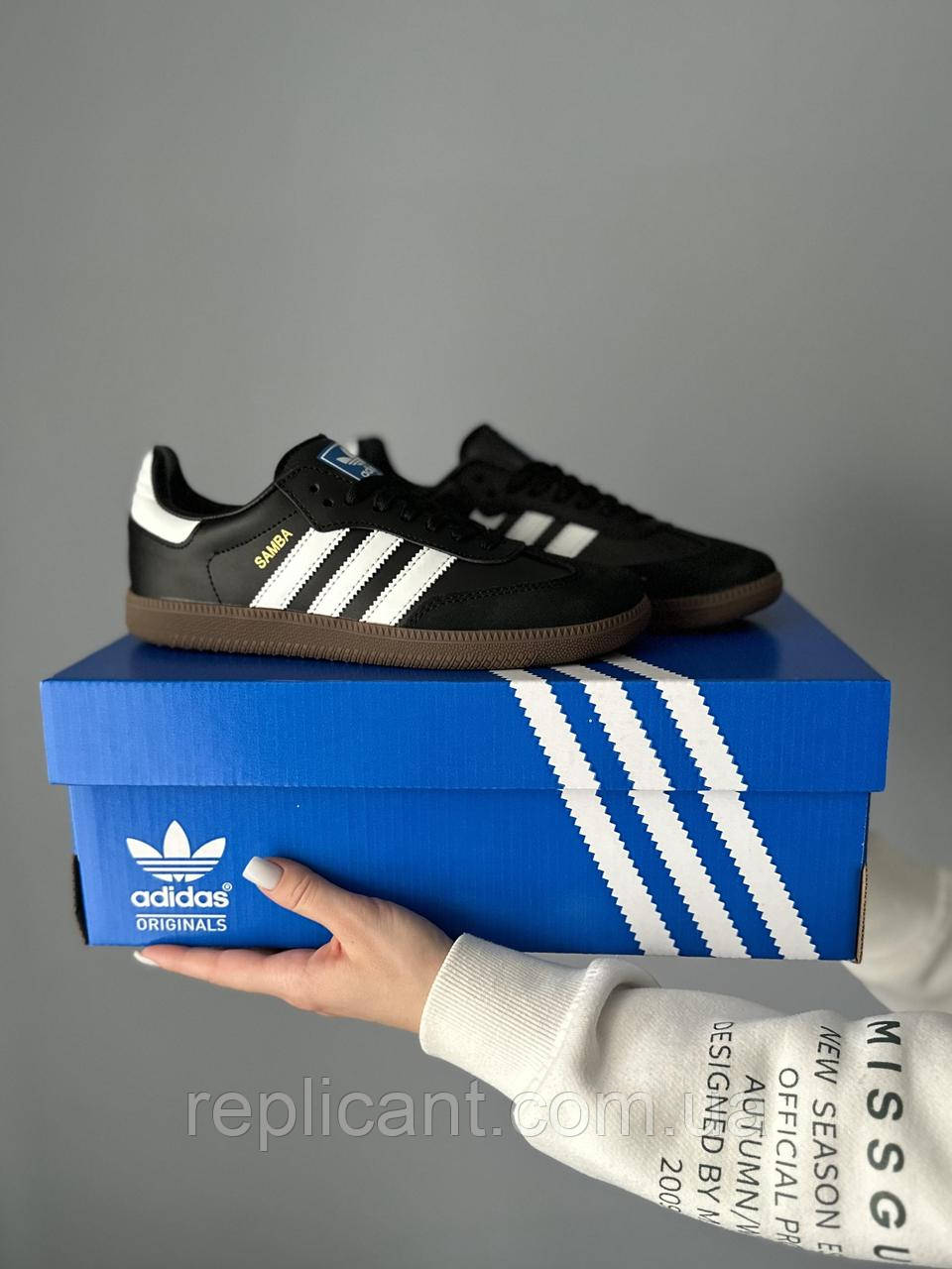 Кроссовки Adidas Samba Black чоловічі кросівки Вьетнам