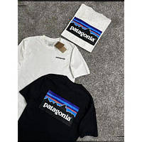 Футболка Patagonia Big Logo мужская брендовая футболка Патагония белая футболка Patagonia S