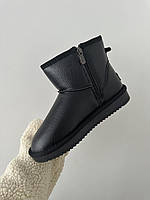 UGG MINI BLACK ZIP LEATHER 40 m sale