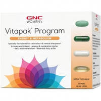 Витамины GNC Women's Vitapak Program Energy Metabolism 30 пакетов жнс мегамен mega men