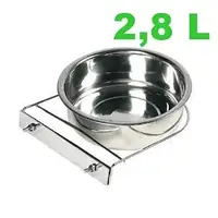 Підвісна миска для собаки пса з нержавіючої сталі 2,8 л 22 см
