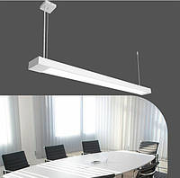 Светильник линейный подвесной 125см MSK Electric Office под две led лампы G-13 SL-120-2T8 WH