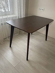 Стіл кухонний Модерн Горіх розкладний МДФ шпон 120(160)x75