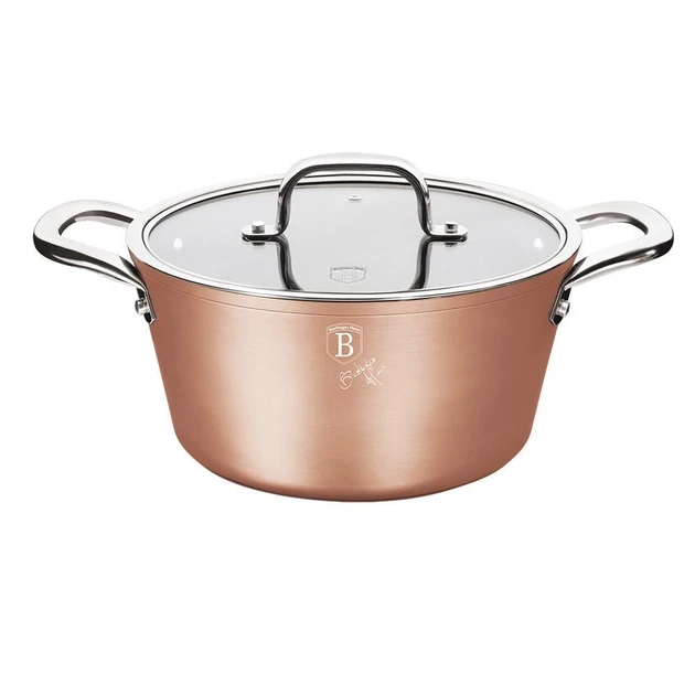 Каструля Berlinger Haus BH 1689 24 см (4,1 л) з кришкою Bronze Titan