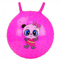 Мяч для фитнеса CB4503 пупырчатый с рожками (Розовый) Nestore М'яч для фітнесу CB4503 пупірчастий з ріжками