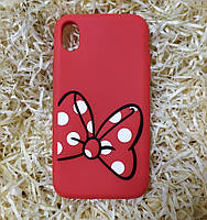 Силіконовий чохол Бант для iPhone XR, Red