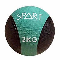Медбол (слэмбол) 2 кг спортивный SPART мяч гимнастический, медицинский, утяжеленный лучшая цена с быстрой