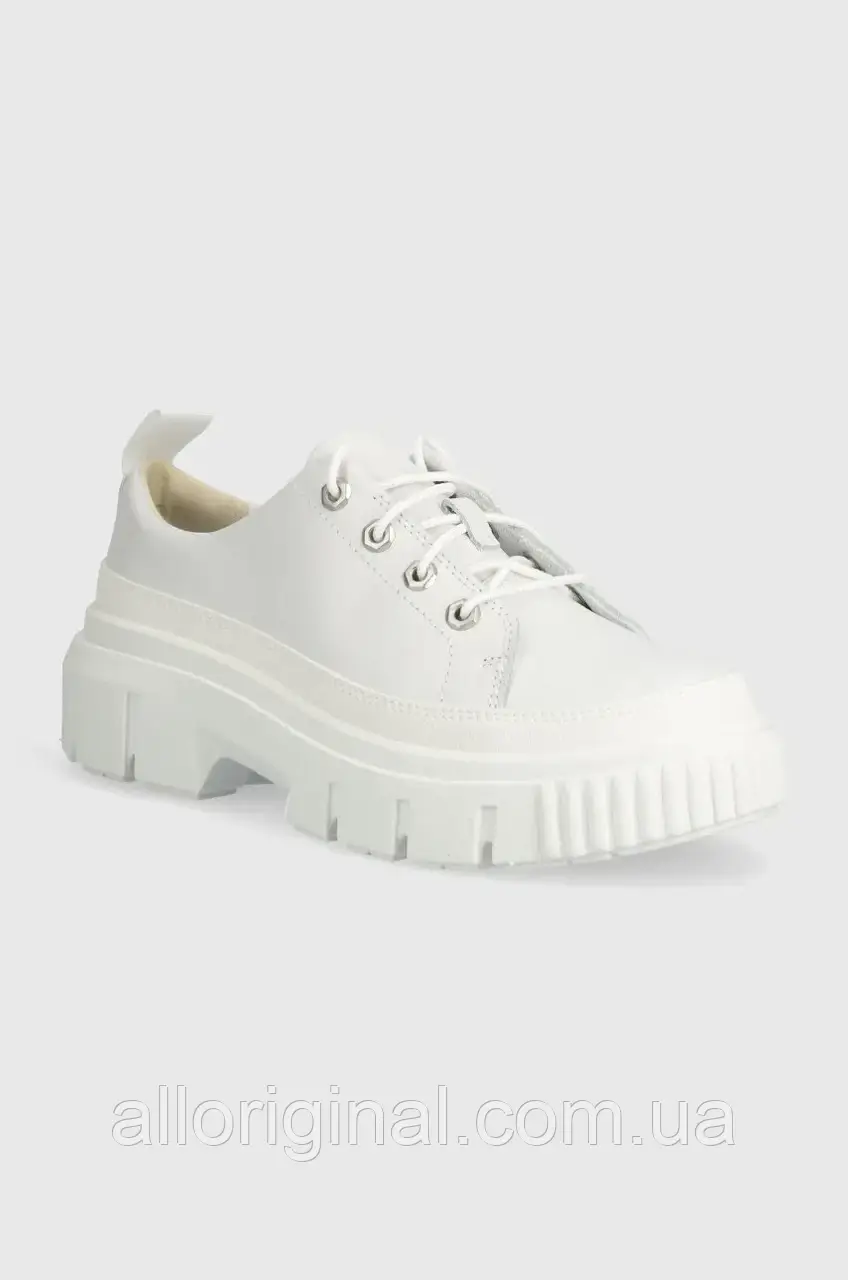 Urbanshop com ua Шкіряні туфлі Timberland Greyfield жіночі колір білий на платформі TB0A64CMEM21 РОЗМІРИ