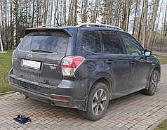 Фаркоп Subaru Forester SJ 2013-2018 (Субару Форестер) швидкоз'ємний гак на ключах