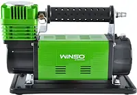 Компрессор автомоб. Winso 10 Атм, 160 л/мин, 600Вт, кабель 2м, шланг 7,4м, спускной клапан (129000)