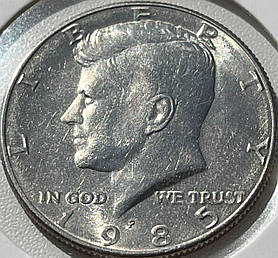 Монета США ½ доллара, 1985 року, Мітка монетного двору "P" - Філадельфія