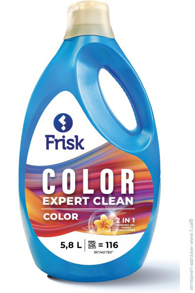 Гель для прання кольорових речей EXPERT CLEAN 5,8л, Frisk, Арт.48276