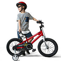 Велосипед детский 4-х колесный RoyalBaby FREESTYLE 18", OFFICIAL UA красный для мальчиков и девочек от 5-7