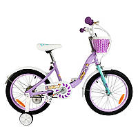 Велосипед детский для девочки от 4-6 лет RoyalBaby Chipmunk MM Girls 16", OFFICIAL UA, фиолетовый лучшая цена