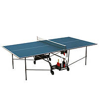 Теннисный стол для помещений синий Donic Indoor Roller 400 для дома и спортзала лучшая цена с быстрой