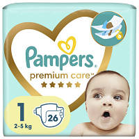 Підгузки Pampers Premium Care New Born Розмір 1,2-5 кг) 26 шт (8001841104614) CHP