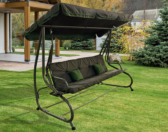 Садова розкладна 4-місна гойдалка Avko Relax Plus Grey ARSC18711, фото 1