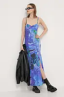 Urbanshop com ua Сукня Desigual BLEU LACROIX колір фіолетовий maxi розкльошена 24SWVW80 РОЗМІРИ ЗАПИТУЙТЕ