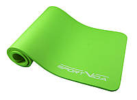 Коврик (мат) для йоги и фитнеса SportVida NBR 180 х 60 х 1.5 см SV-HK0250 Green для дома и спортзала лучшая