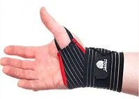 Кистевые бинты для пауэрлифтинга и бодибилдинга Power System Elastic Wrist Support Black/Red бинты