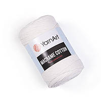Macrame cotton Yarnart 2mm айвори (№752) упаковка 4 шт Ярнарт макраме коттон