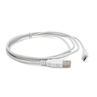 Кабель USB 2.0 USB-microUSB 1.5м, белый