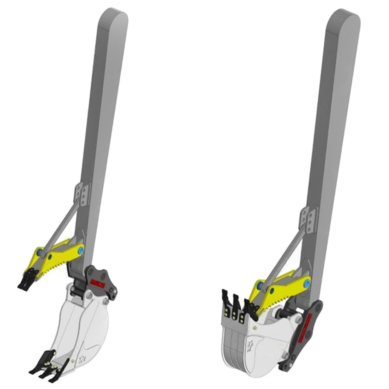 Притискний захват на екскаватор навантажувач, фото 1