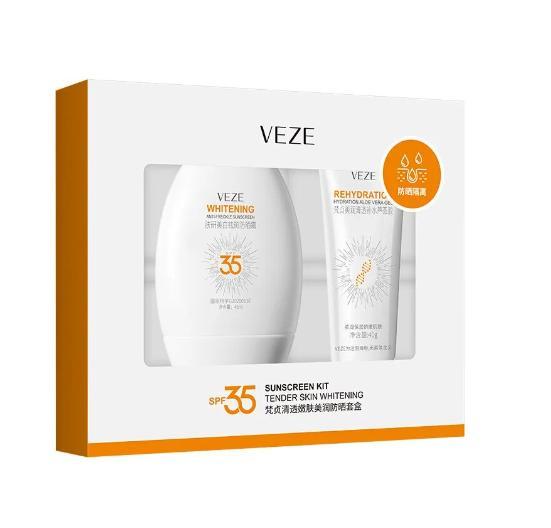 Набір сонцезахисних кремів Veze Clear and Rejuvenate Sunscreen Kit SPF 35 40g 45ml