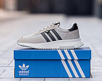 Спортивные кроссовки Адидас серые Мужские кроссы Adidas Retropy F2 Grey Nestore Спортивній кросівки Адідас