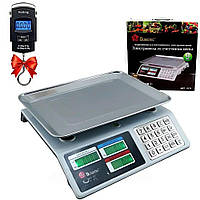 Электронные торговые весы MS-982S + Подарок Кантер WH A08 / Настольные электровесы для торговли