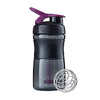 Спортивная бутылка-шейкер BlenderBottle SportMixer 20oz/590ml Black/Plum (ORIGINAL) лучшая цена с быстрой